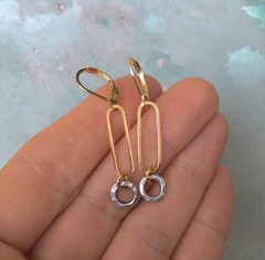 NEW HANDCRAFTED SUNDANCE CHARM LINK EARRINGS HANDMADE ARTISAN JEWELRY