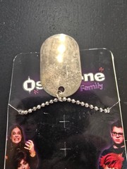 NEW OLD STOCK 2002 OZZY OSBOURNE FAMILY DOG TAG WITH NECKLACE ALUMINUM FREE SHIP