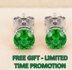 RARE 11.75 Ct Green Diamond Solitaire Pendant ,FREE Tariffs &matching Studs