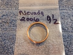 NEVADA State Washington Quarters coin ring 9-1/2 (2006) clad