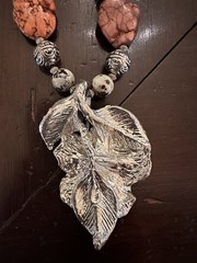 Western Cowgirl Necklace Set Chunky Agate & Western Beads – Flower Boho Gypsy