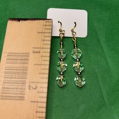 Handcrafted Swarovski Earrings S925 Hooks.Tray Not Included