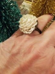 Upcycled Vintage Earring Cocktail Rings: 5 colors available