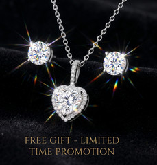 2.00 Ct Certified Diamond Pendant, Heart Shape-Great Shine, FREE Diamond Studs