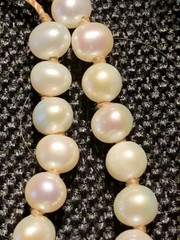 Silpada Silver Cultured Pearls & Clear Natural Stones Necklace