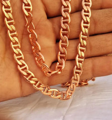 22 inch Pure Copper DESIGNER SOLID Chain Necklace, Healing Jewelry Spiritual