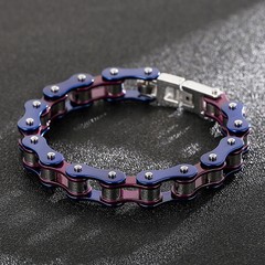 Men’s Bracelets Motorcycle/Biker/Bicycle Chain Link Bracelets Stainless Steel