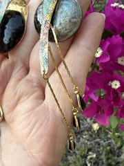 VTG Boutique Artisan Handcrafted Moon & Shooting Stars Statement Dangle Earrings