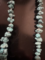 Block Turquoise Howlite Necklace