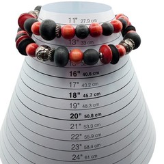 Tribal Boho 28″ Wood Bead Necklace Brown Black Botanical Harvest Philippines