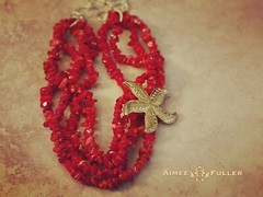 Fat Turquoise Howlite Chunky Rainbow Statement Necklace Red Pink Orange Blue
