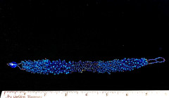 Beautiful Artist-made Woven Multicolor Blue Seed Bead Bracelet