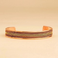 Two-tone copper/brass finish , Cuff, Bracelet, Jewelry, Spiritual