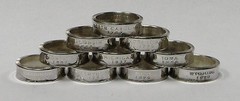 MAINE SILVER PROOF US STATE QUARTER HANDMADE COIN RING SIZE 4 -12