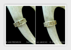 PREMIUM HANDCRAFTED OOAK SHED DEER, ELK ANTLER RING,SIZE 8 3/4, R-430