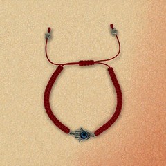 Handmade Red String Evil Eye Bracelet Adjustable Protection Charm Nylon Cord