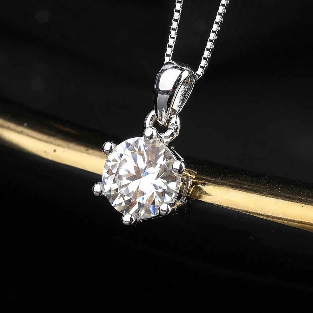 3.60 Ct Certified White Diamond Solitaire Pendant, Gift For Love – Tariffs FREE