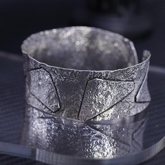 7”, vintage southwestern Sterling Silver 925 cuff bracelet geometric textures