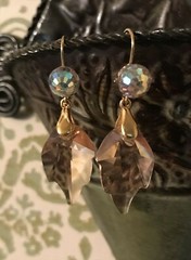 Swarovski Crystal Earrings Leaf Earrings – Gorgeous!!