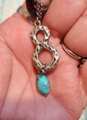 Chan Luu artisan bohemian cluster of charms and dark Brown Leather cord Necklace