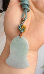 Light Green Guanyin Jade/jadeite Pendant