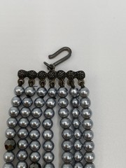 Necklace Chocker Multi Strands Hook Clasp Artisan 12.5”+4”