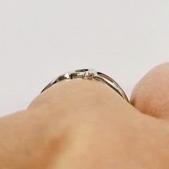 Sterling Sliver Crisscross Band