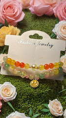 Handmade Colorful Crystal and Glass Beaded Bracelets (Set of 2)