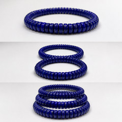 100% Natural Lapis Lazuli Bracelet | Genuine Blue Gemstone Stretch Bracelet