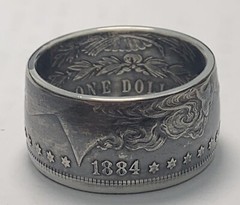 Coin Ring – *Authentic* Morgan Silver Dollar Quality Hand Crafted Custom Size 11