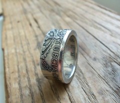 Sweden coin ring – Silver Swedish coin ring – Ring from Swedish coin – Sweden