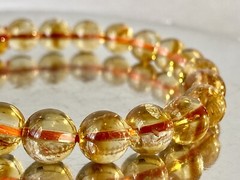 7.8″ «Sun Ray/Superb AAAA»~Rich Golden Yellow CITRINE QUARTZ Bracelet C1401