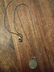 Raw Aquamarine Pendant Necklace (Dainty Geode Jewelry)