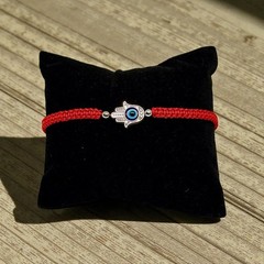 Handmade Red String Evil Eye Bracelet Adjustable Protection Charm Nylon Cord