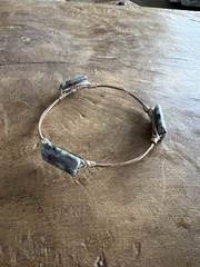 Set Of 8 Bracelets-gray- navy- tan colors(see pictures)