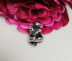TROLLBEADS Denmark Lace Flower Sterling Silver Foxtail Bracelet~ 7-1/2″ Retired