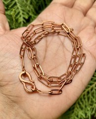 26 inch Pure Copper Cable Link Chain Necklace, Healing Copper Jewelry, Spiritual