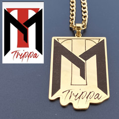 Pendantify Logo Text Engraved Necklace Pendant Charm Locket | Logo Necklace