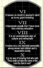 THE TEN REASONS I SWEAR STAINLESS STEEL DOG TAG