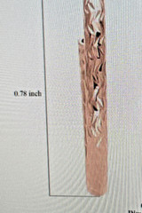 14K RG Over Sterling Silver 20mm Wavy Textured Hoop Earrings (1.35 g)
