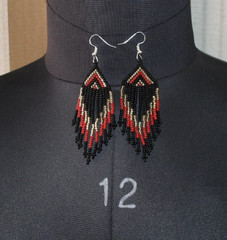 Handmade Seed Bead Necklace American Style Necklace Boho Beaded Necklace earring