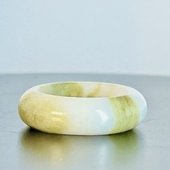 20.13ct. Natural Untreated Light Green Jade Ring