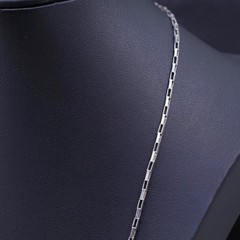 26” 2mm, vintage southwestern sterling silver 925 long elongated chain necklace