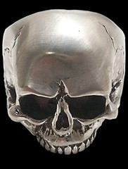 Skull Ring, Sterling Silver Keith Richards Skull Ring, All Sizes, Biker Jewelry