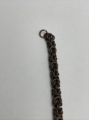 Vintage, Copper Chainmail Bracelet, Chain Links, Hook Clasp