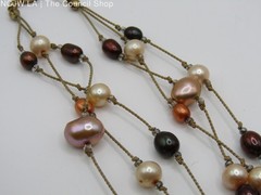 18.5″ Multi-Strand Freshwater Baroque Pearl Necklace