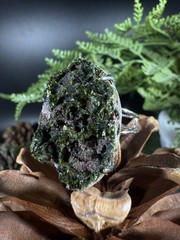 garden quartz epidote Ring Jewelry, Unique handmade crystal ring，S925 Adjustable
