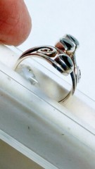 FETCHING STERLING SILVER .925 WITH BLACK ONYX RING IN SIZE 5.75-6.0