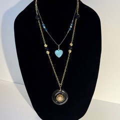 Romantic details, timeless shine in a Hand Crafted Mixed Metal Necklaces (6255)