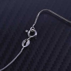 24”, sterling silver 925 box chain necklace Scorpius scorpion charm pendant